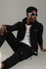 Fleece Hoodie Black - Image 5
