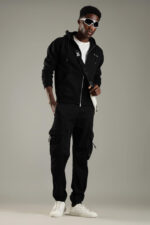 Fleece Hoodie Black - Image 7