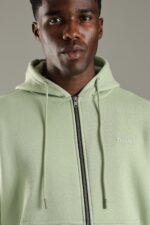 Fleece Hoodie Pastel Green - Image 5