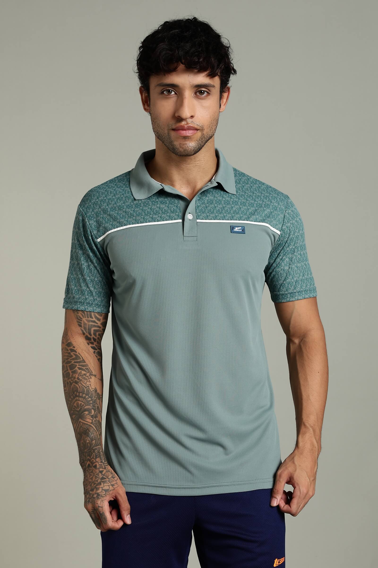 keego-polo-tshirt-teal-01 keego Polo T-shirt Teal - Image 1