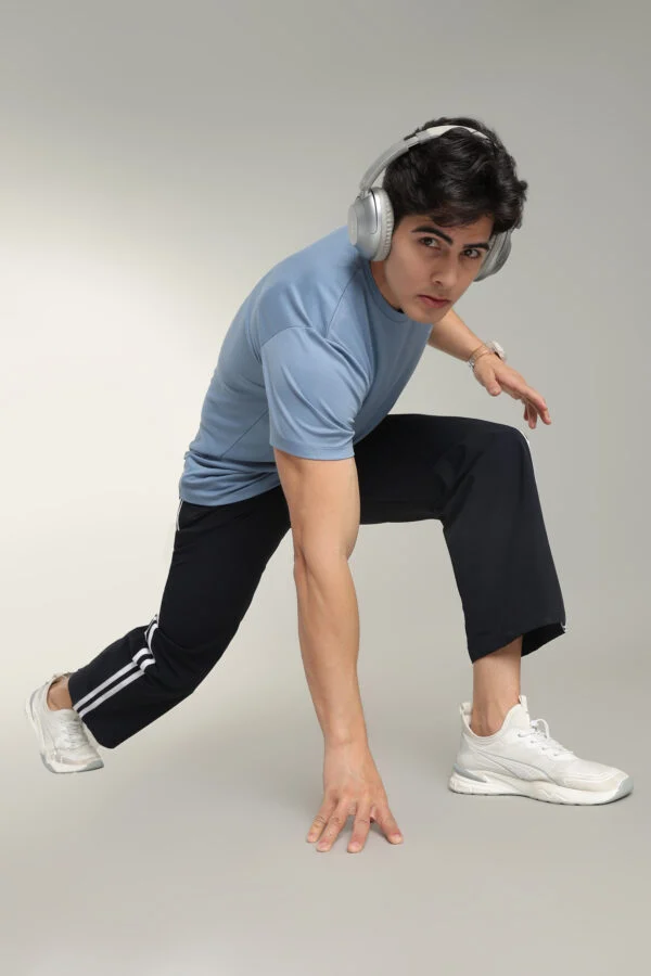 Stripe Trackpant Navy Blue